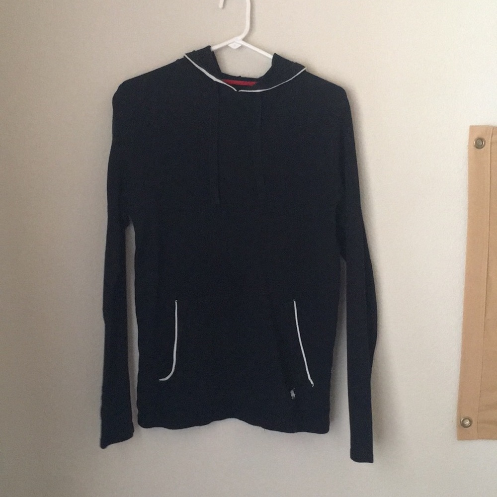Medium polo Henley with  hood